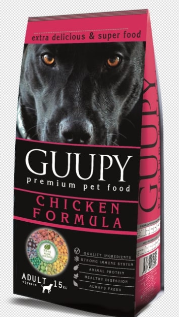 GUUPY ADULT DOG CHICKEN 15 KG     