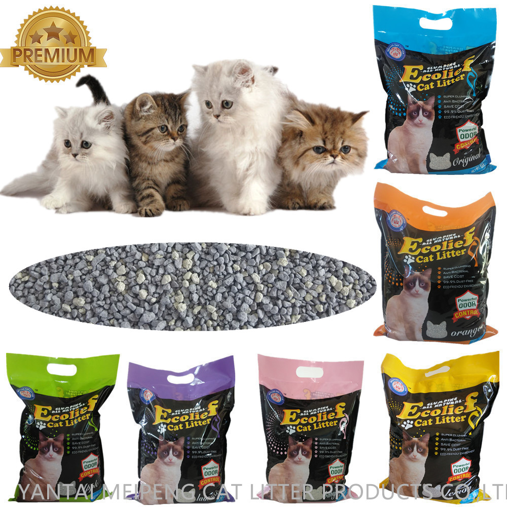  high quality bentonite clumping cat litter sand